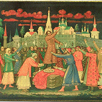 А. И. Ватагин. "Козьма Минин". Портсигар. 1942.