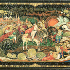  А. А. Дыдыкин. "Былина Вольга". Шкатулкка. 1944