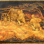 А. В. Терёхин. "По японским захватчикам". Шкатулка. Начало 1940-х