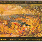 Овчинников В. Н. "Куликовский бой с переходом реки Дон русскими войсками". 1940. Мстёра