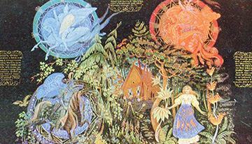 П. Д. Баженов. Василиса Прекрасная. Шкатулка. 1941.
