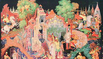  И. В. Маркичев. Илья Муромец. Шкатулка. 1944.