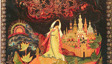 И. П. Вакуров. Плач Ярославны. Шкатулка. 1945.