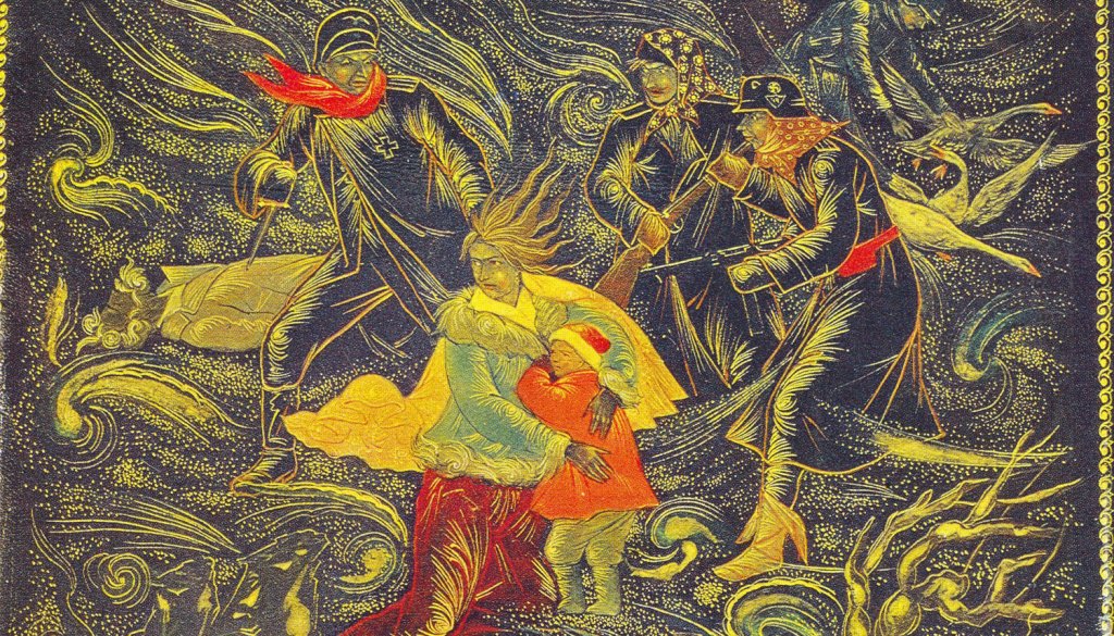 Вихрев Н. Ф. Новый порядок в Европе. Шкатулка. 1943. Палех.