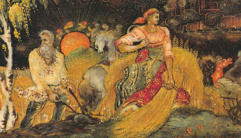 Котухина А. А. Сталинград. Ларец. 1945. Палех. [Фрагмент]